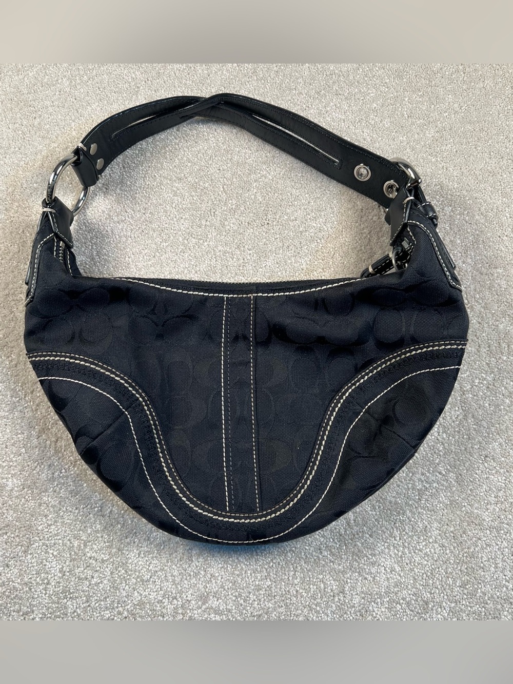 Coach Classic Soho Hobo Bag Black Y2K Vintage